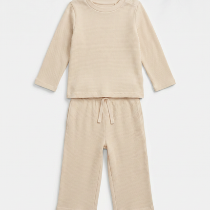 Vellus Waffle Knit Set