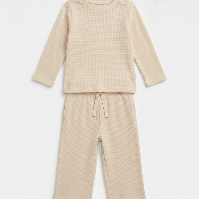 Vellus Waffle Knit Set